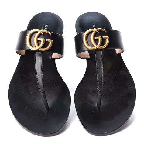 gucci women's sandal with double g|Gucci Double G thong sandals.